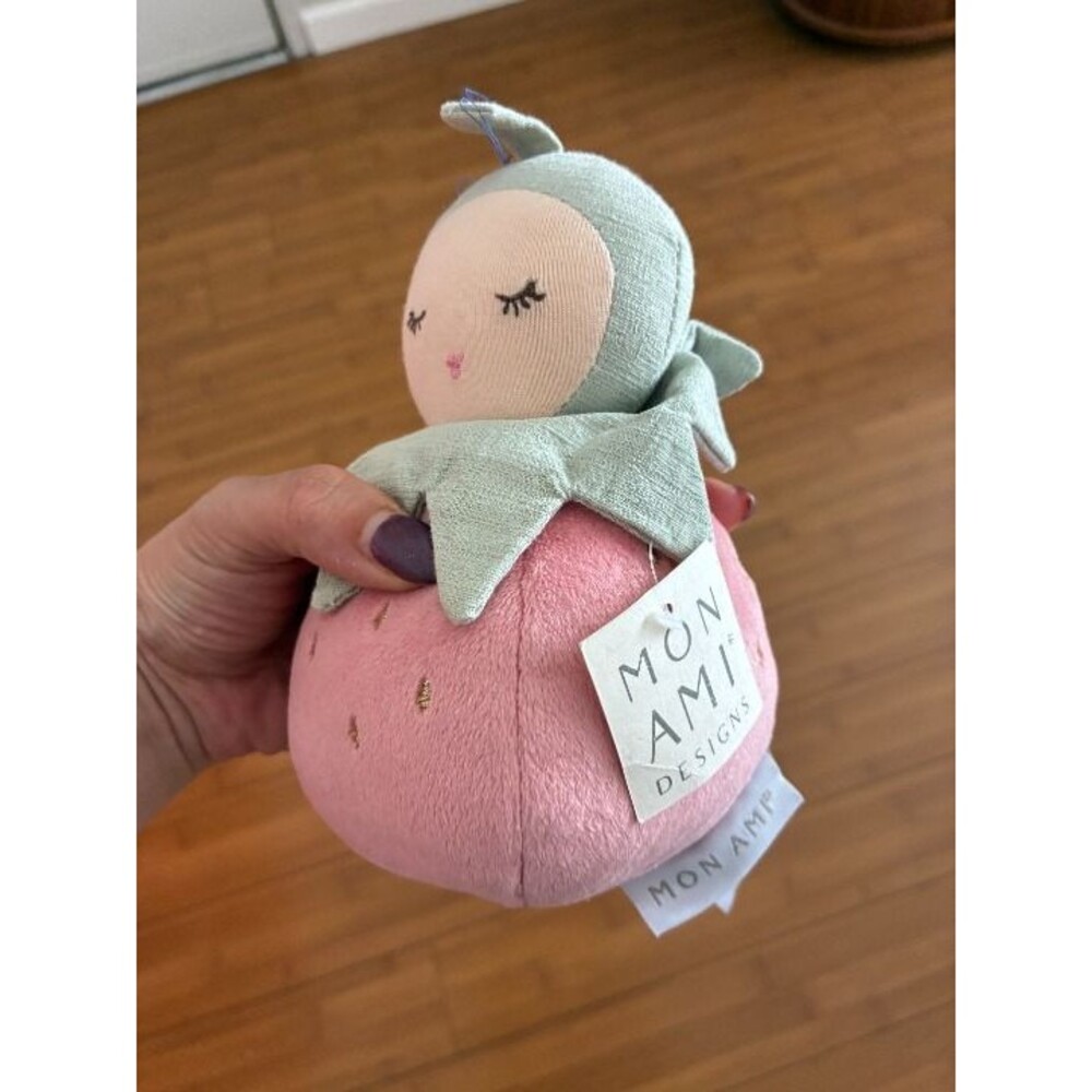 Mon Ami Designs PINKY BERRY CHIME ACTIVITY TOY NWT